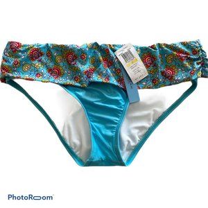 Antonio Melani Aqua Blue Bikini Bottom Banded
